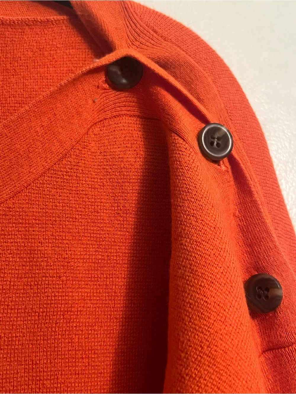 J. Crew Orange Top. L. Preppy. Bold. Colorful. Transitional. Layering. Fall. - Picture 3 of 4